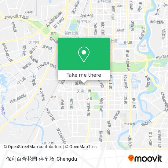 保利百合花园-停车场 map