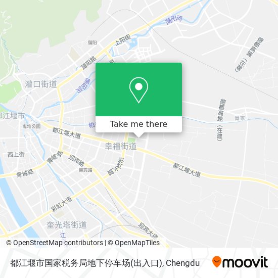 都江堰市国家税务局地下停车场(出入口) map