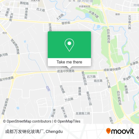 成都万发钢化玻璃厂 map
