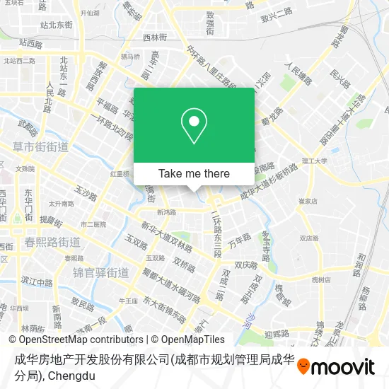成华房地产开发股份有限公司(成都市规划管理局成华分局) map
