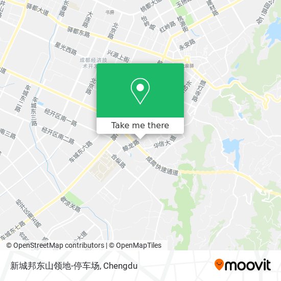 新城邦东山领地-停车场 map