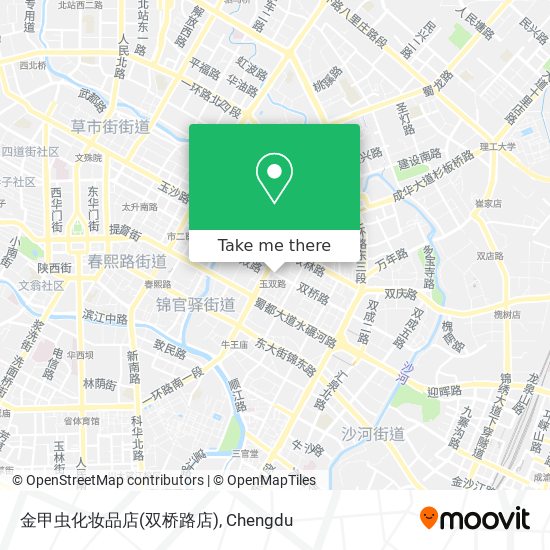 金甲虫化妆品店(双桥路店) map