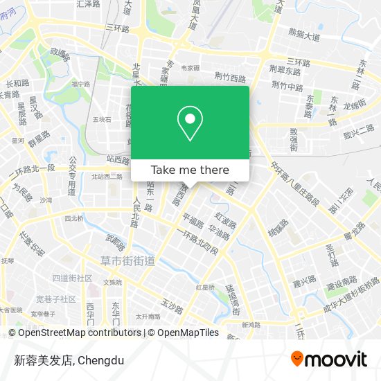 新蓉美发店 map
