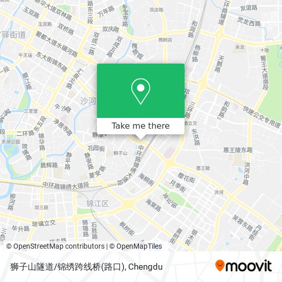 狮子山隧道/锦绣跨线桥(路口) map