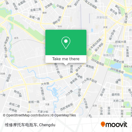 维修摩托车电瓶车 map