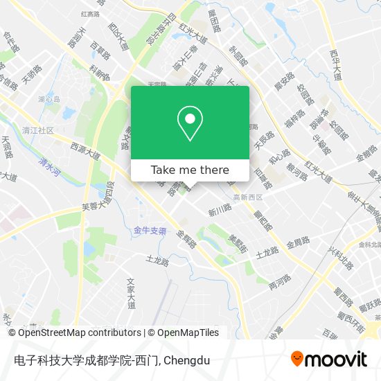 电子科技大学成都学院-西门 map