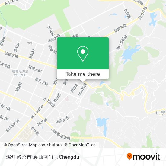 燃灯路菜市场-西南1门 map