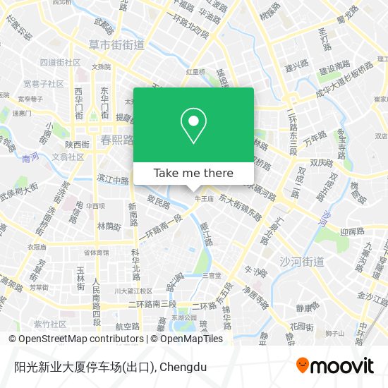 阳光新业大厦停车场(出口) map