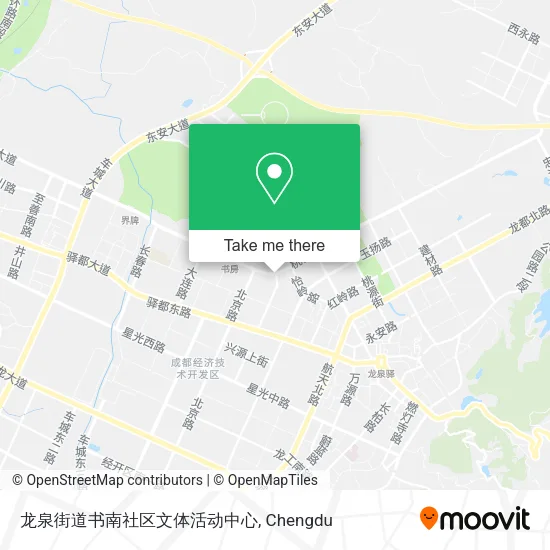 龙泉街道书南社区文体活动中心 map
