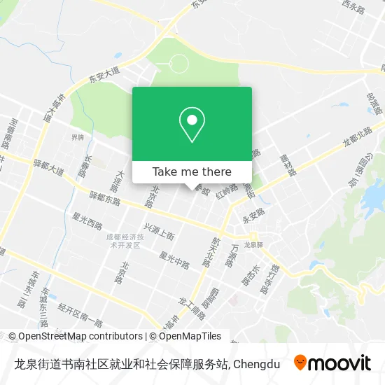 龙泉街道书南社区就业和社会保障服务站 map