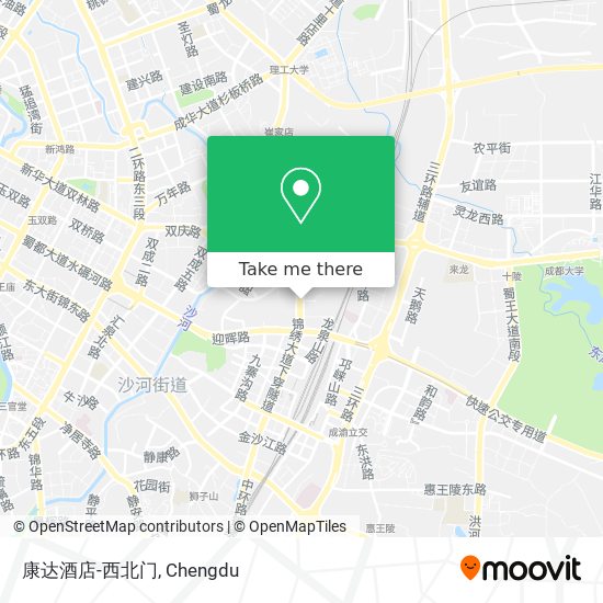 康达酒店-西北门 map