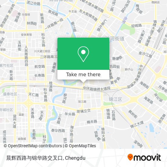 晨辉西路与锦华路交叉口 map