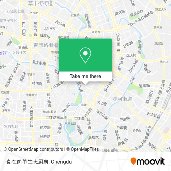 食在简单生态厨房 map