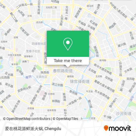 爱在桃花源鲜派火锅 map