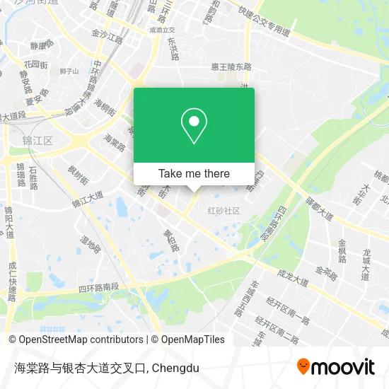 海棠路与银杏大道交叉口 map