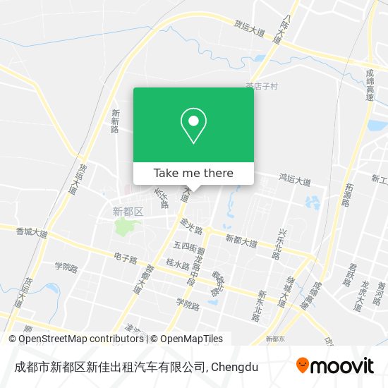 成都市新都区新佳出租汽车有限公司 map