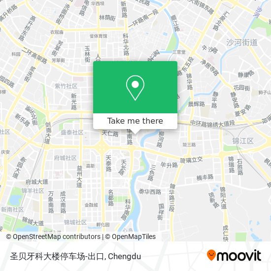圣贝牙科大楼停车场-出口 map