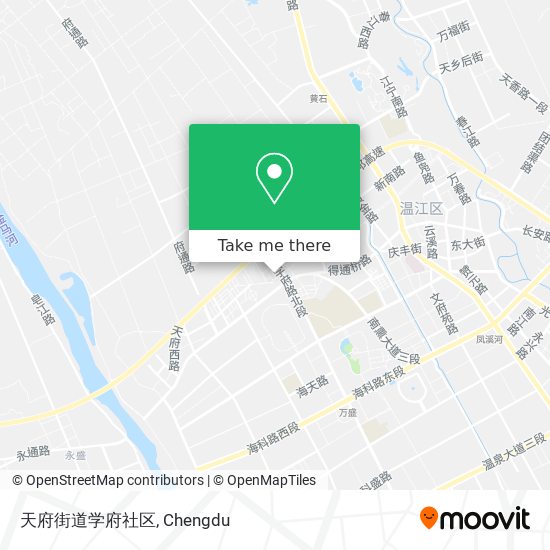 天府街道学府社区 map