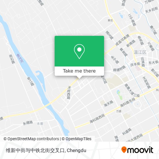 维新中街与中铁北街交叉口 map