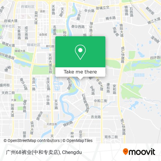 广州68裤业(中和专卖店) map