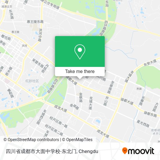 四川省成都市大面中学校-东北门 map