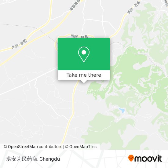 洪安为民药店 map
