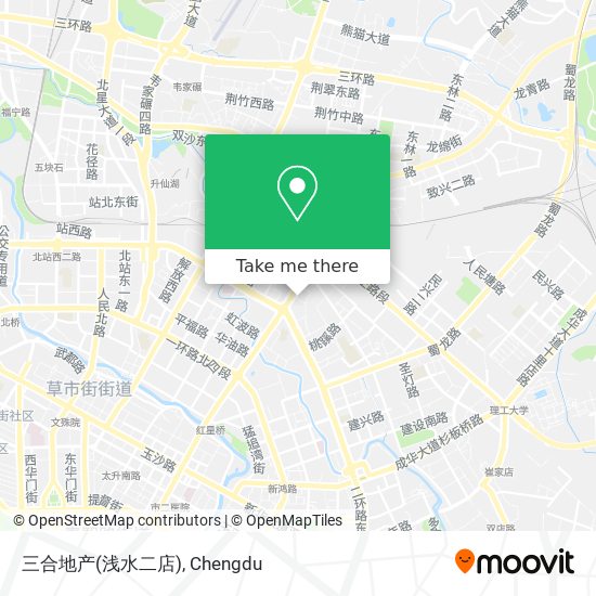 三合地产(浅水二店) map