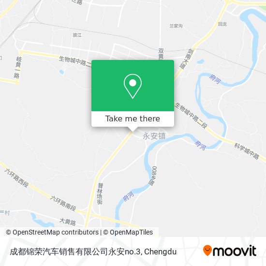 成都锦荣汽车销售有限公司永安no.3 map