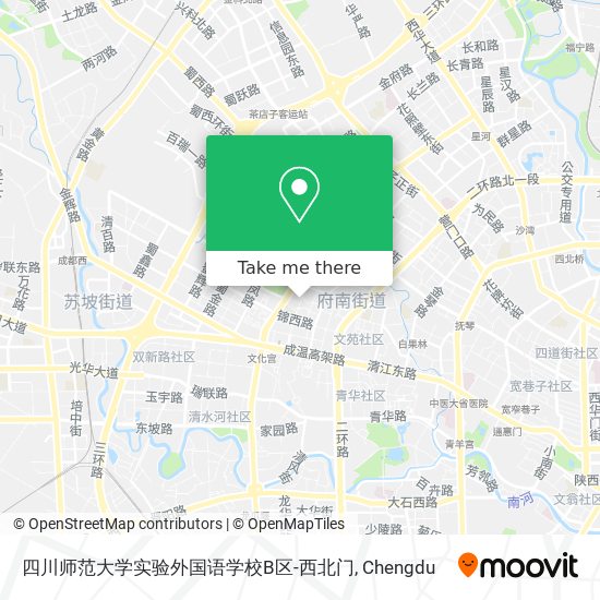 四川师范大学实验外国语学校B区-西北门 map