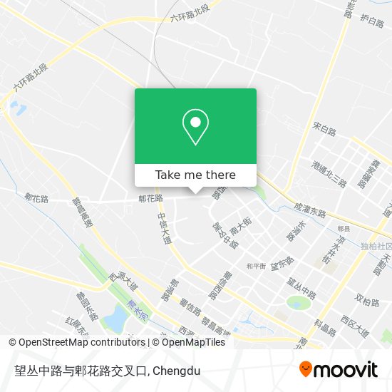 望丛中路与郫花路交叉口 map