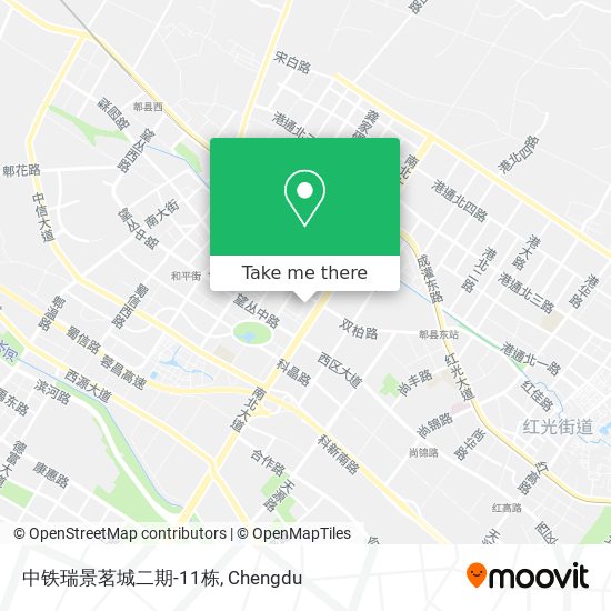 中铁瑞景茗城二期-11栋 map