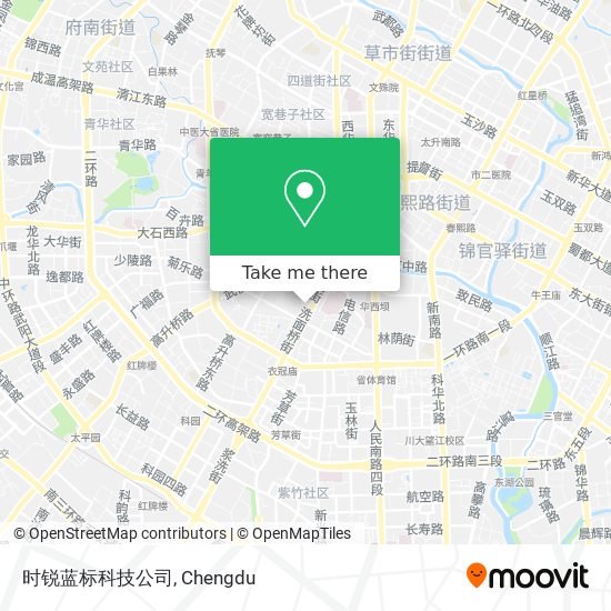 时锐蓝标科技公司 map