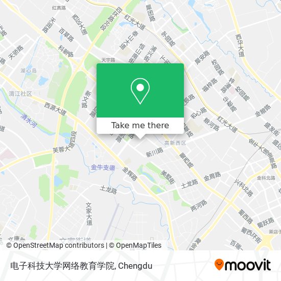 电子科技大学网络教育学院 map