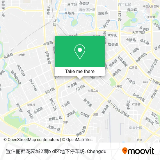置信丽都花园城2期b d区地下停车场 map