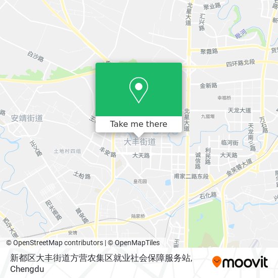 新都区大丰街道方营农集区就业社会保障服务站 map