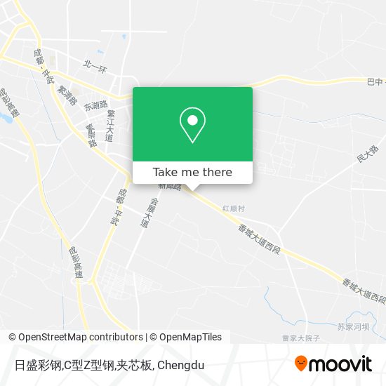 日盛彩钢,C型Z型钢,夹芯板 map