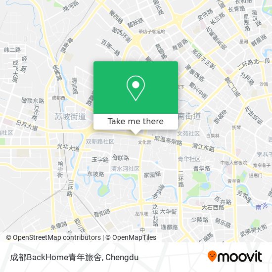 成都BackHome青年旅舍 map