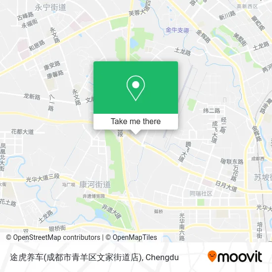 途虎养车(成都市青羊区文家街道店) map