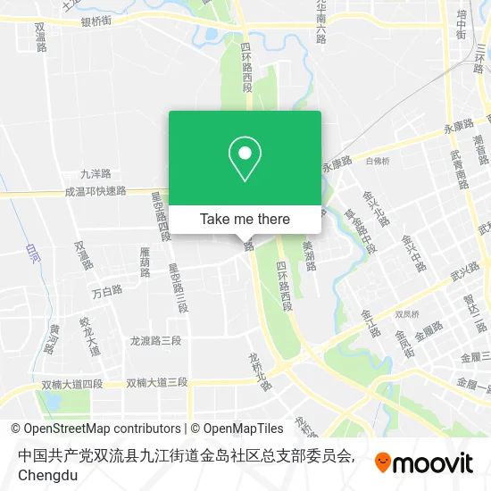 中国共产党双流县九江街道金岛社区总支部委员会 map