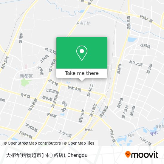 大榕华购物超市(同心路店) map