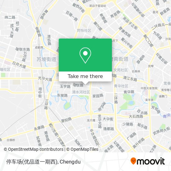 停车场(优品道一期西) map