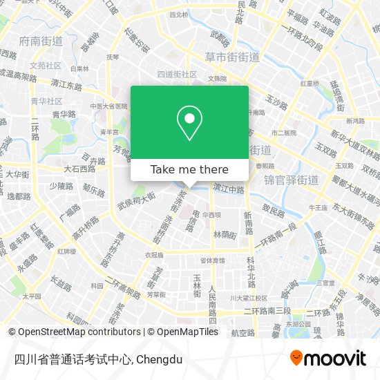四川省普通话考试中心 map