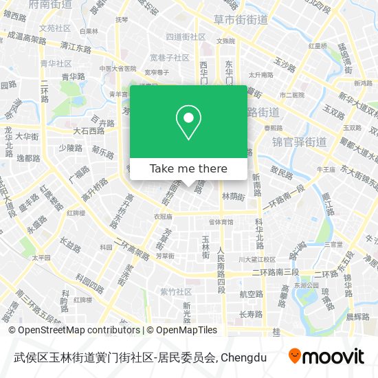 武侯区玉林街道黉门街社区-居民委员会 map