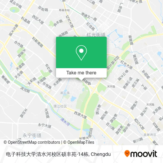 电子科技大学清水河校区硕丰苑-14栋 map