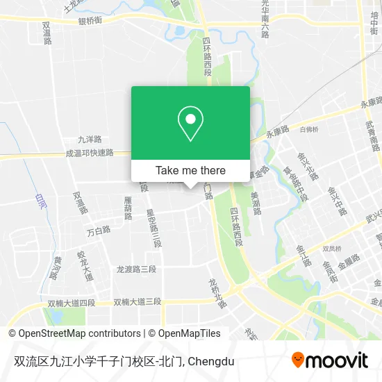 双流区九江小学千子门校区-北门 map