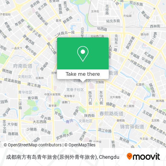 成都南方有岛青年旅舍(原例外青年旅舍) map