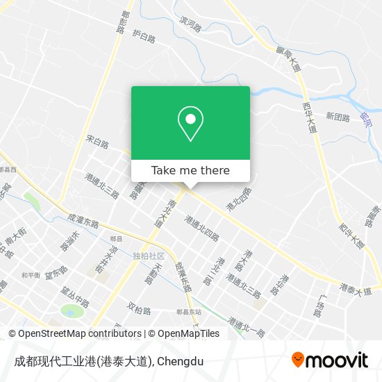 成都现代工业港(港泰大道) map