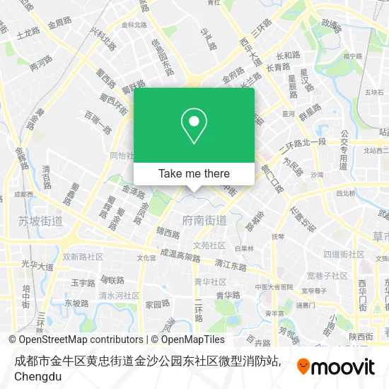 成都市金牛区黄忠街道金沙公园东社区微型消防站 map