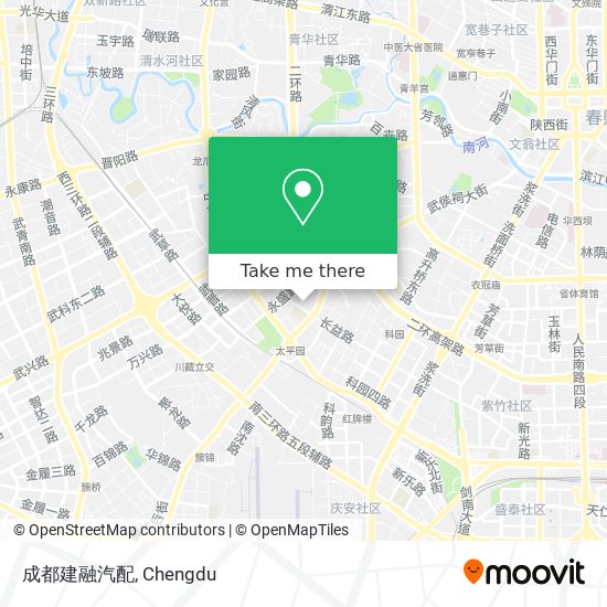 成都建融汽配 map