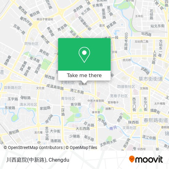 川西庭院(中新路) map